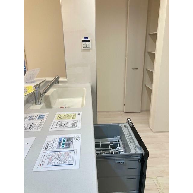 洗面台で帰宅後のリセットタイム（1号棟）