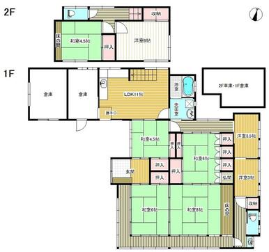 建物間取り