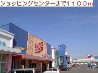 ショッピングセンターまで1100m