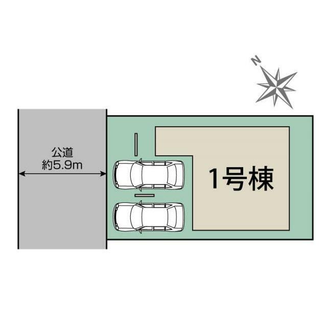 加古郡播磨町大中1丁目1棟 区画図