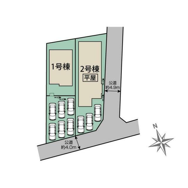 栃木市大平町富田2期2棟 区画図