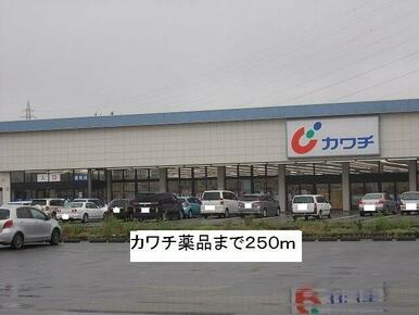 カワチ薬品まで250m