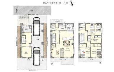 ３７９９万円、３ＬＤＫ＋２Ｓ（納戸）、土地面積９９．１８ｍ２、建物面積１３６．５５ｍ２