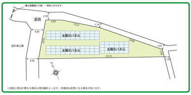 稼働中太陽光ソーラーが設置されています