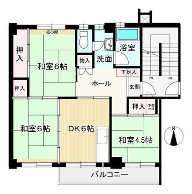 ３ＤＫ南西角部屋！