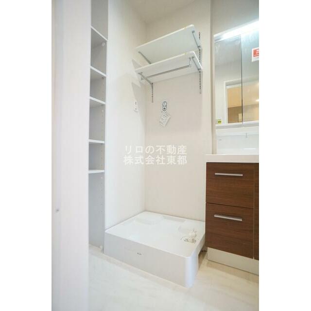 洗濯機置場には防水パンを設置！水漏れも安心です◎