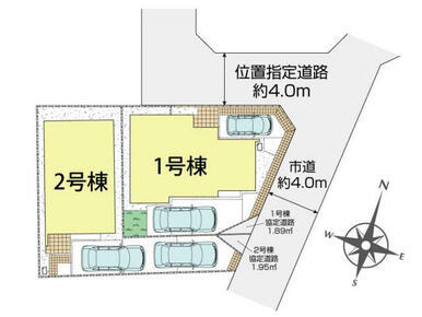 東大和市新堀1丁目2棟 区画図