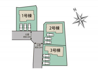 甲斐市篠原3棟 区画図