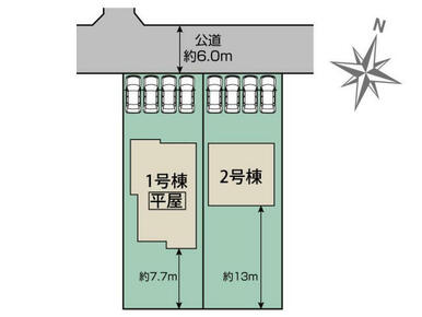 行田市富士見町2丁目2期2棟 区画図