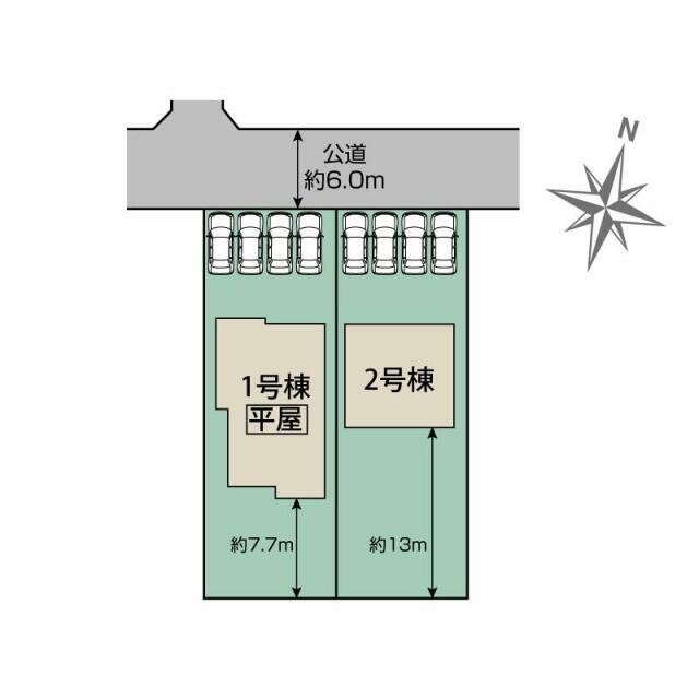 行田市富士見町2丁目2期2棟 区画図
