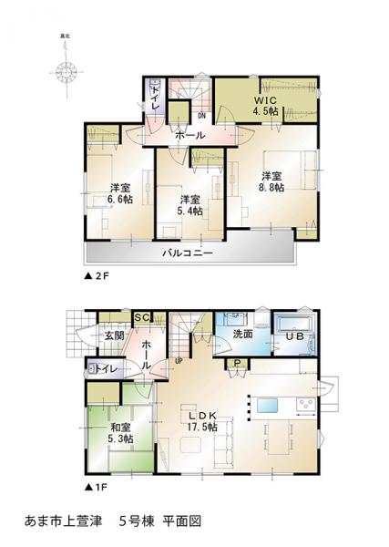 あま市 上萱津八剱 甚目寺駅 2階建 4ldk あま市の新築売戸建住宅の物件情報 一戸建て 新築 中古 一宮の新築一戸建て 土地ならピュアフィールド 60d2dd2b990ee3a012