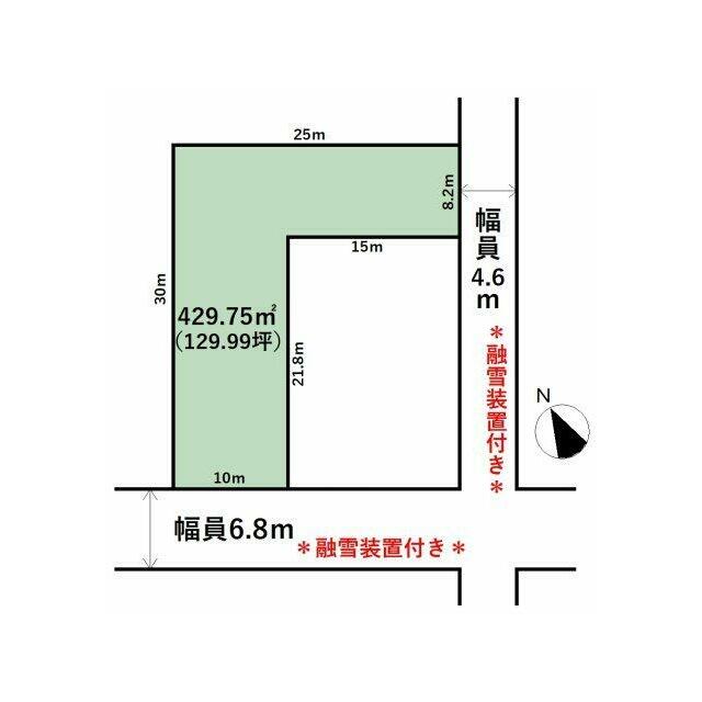 アパート用地にもおすすめの約130坪！