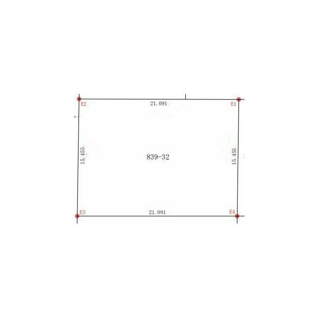 間口約１５ｍ・奥行約２１ｍの土地です。