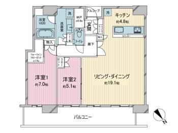 リビング、ダイニング19.1帖