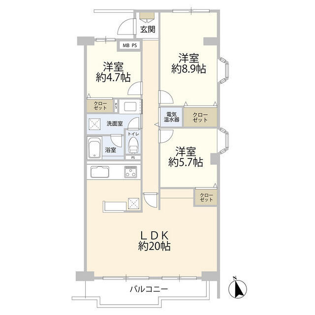 西武拝島ハイツ１号棟