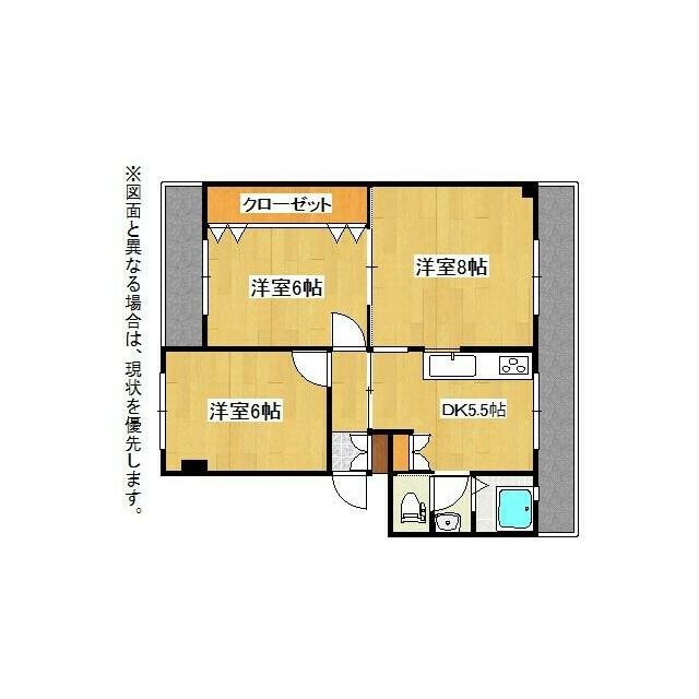全室６帖以上とゆとりのある間取りです