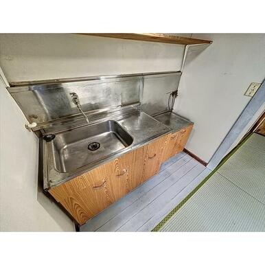 ガス台を設置できるキッチンです