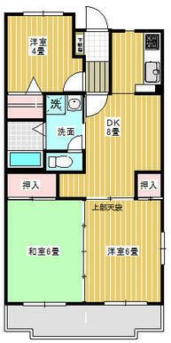 最上階の東南角部屋