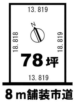 現状更地、建築条件無し、駅徒歩５分