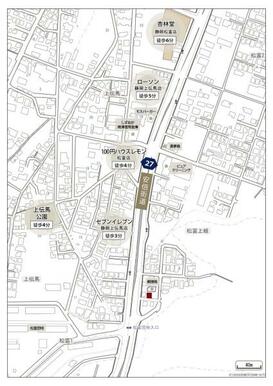 現地周辺案内図