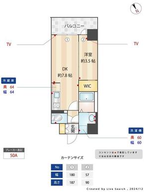 （参考）７０１号室　同タイプとなります