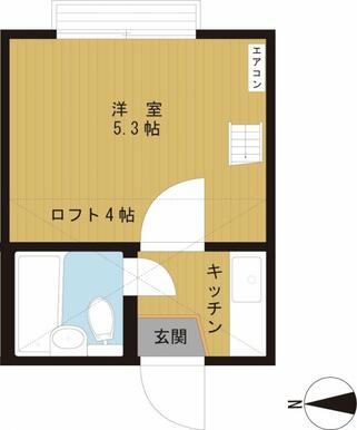 ２面採光　２０２の図面