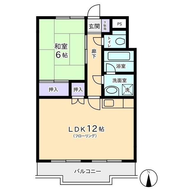 303号室は左右反転です