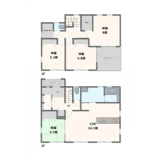 1号棟・4LDK+S+WIC+SIC