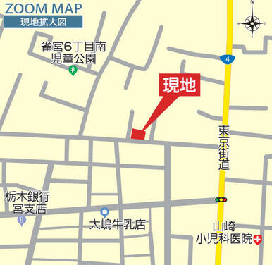 現地案内図・拡大図