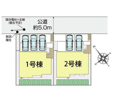 四街道市旭ケ丘1丁目2棟 区画図