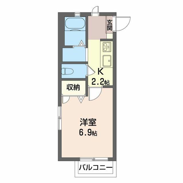 グランパオ ００２０１ 1Kの画像