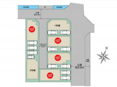 福岡市西区横浜1丁目6棟 区画図
