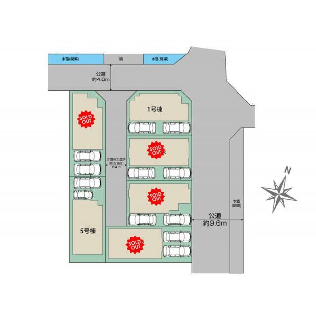 福岡市西区横浜1丁目6棟 区画図
