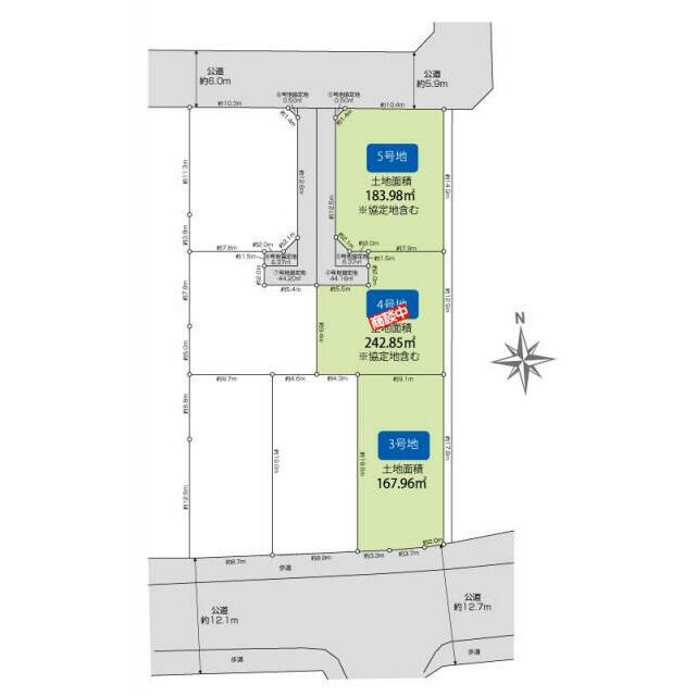 大野城市大城3丁目7区画　区画図