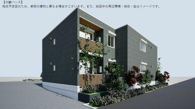 ■外観パース　イメージ■積水ハウスの賃貸住宅「ホテルライクシャーメゾン」