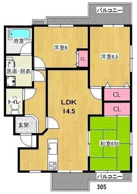 ３０５号・賃料７．８万