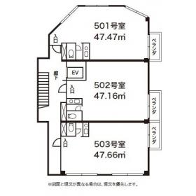 コーヨー第五ビル５階間取り図