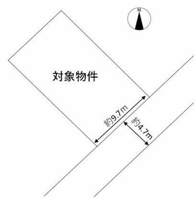 日当たりの良い東南に面した土地です。