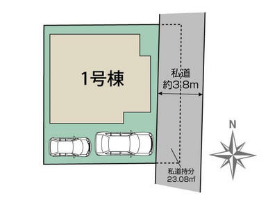 八千代市下市場1丁目1棟 区画図