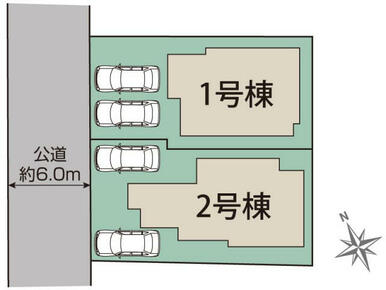 瀬戸市八幡台5丁目4期2棟 区画図