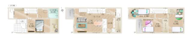 物件画像 福岡市西区 愛宕浜４丁目 (姪浜駅) 3階建 3LDK