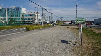 店舗建設予定地　駐車場付きです。