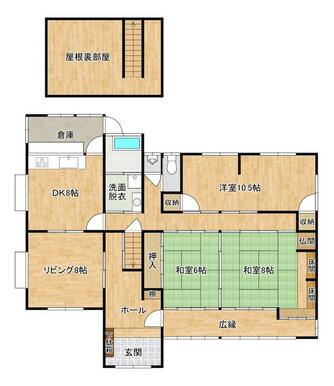 建物間取り図です。