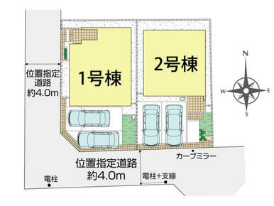 小平市鈴木町1丁目2棟 区画図