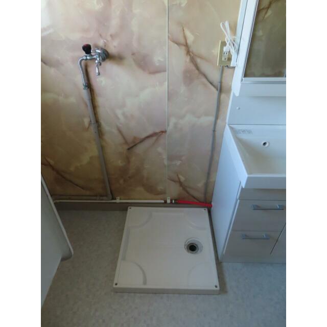 室内洗濯機置き場　洗濯パン付