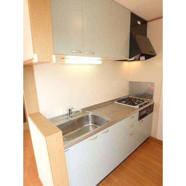 グリル付のシステムキッチン！作業スペースも十分です※同タイプ別号室参考写真