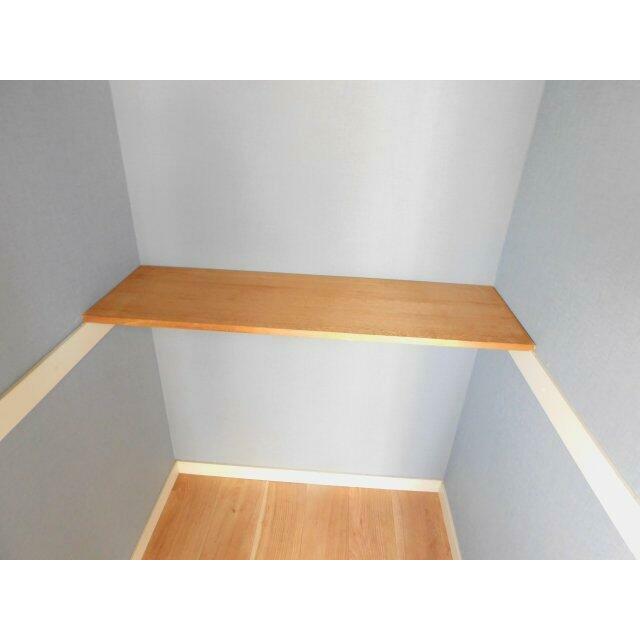 クローゼットの中に棚あり