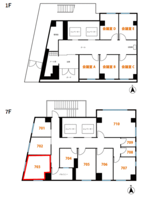 ７階フロア図面