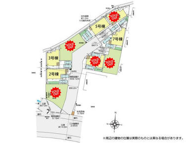 川越市小仙波町2丁目9棟 区画図