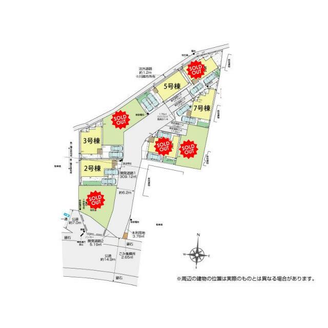 川越市小仙波町2丁目9棟 区画図